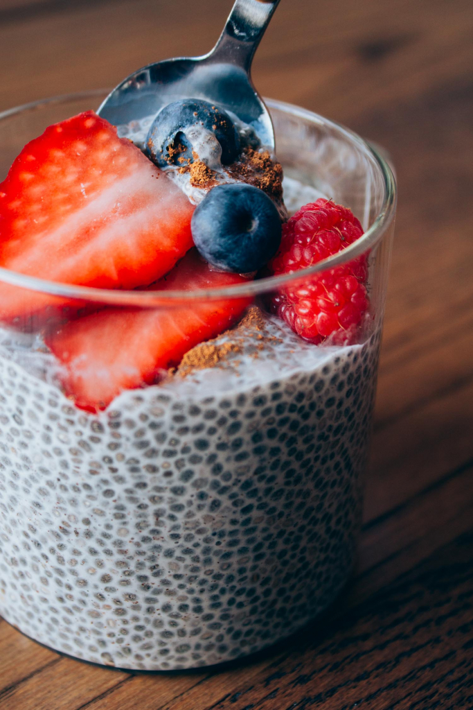 Berry Vanilla Chia Seed Pudding Recipe VEEG