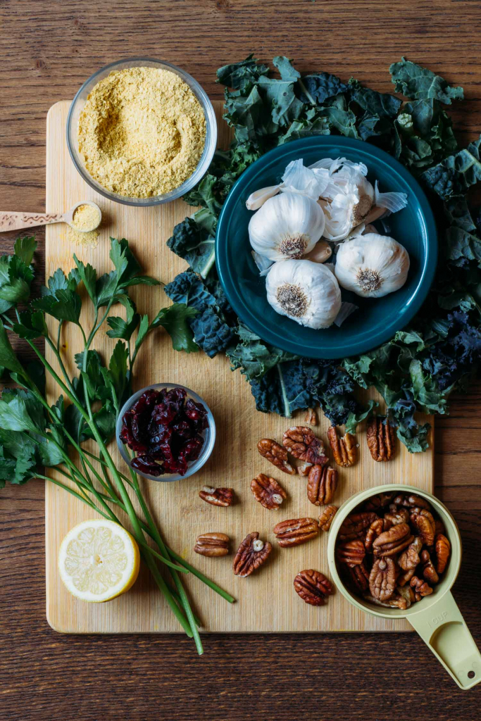 Kale, Pecan & Cranberry Pasta Salad Recipe VEEG