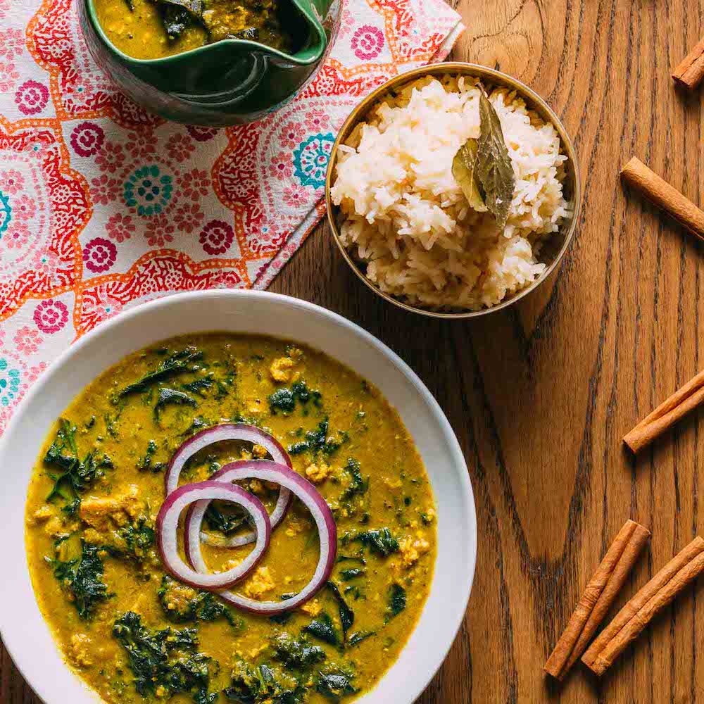 Golden Curry Kale #wfpb #wfpbno #turmeric #recipe