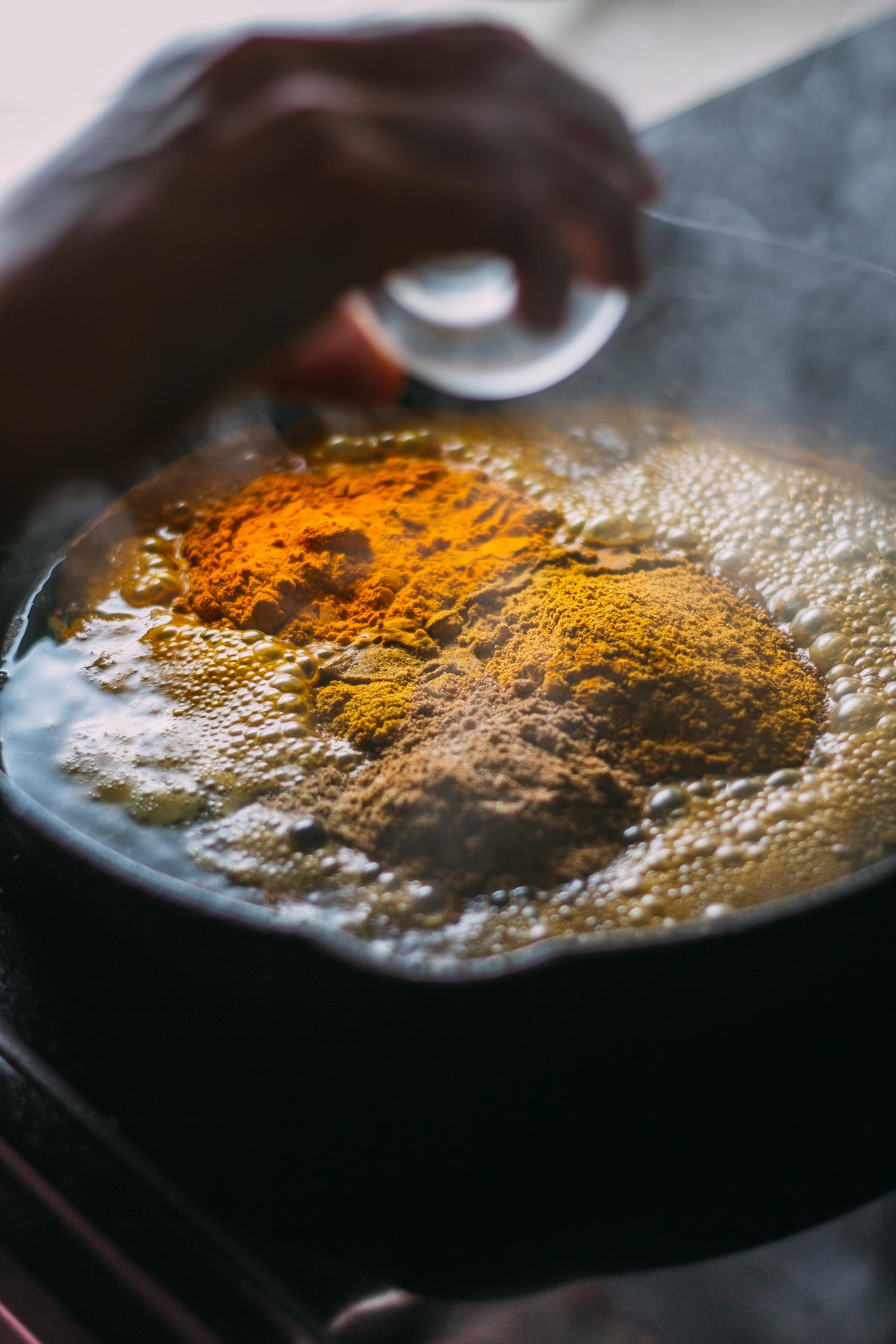 Golden Curry Kale #cumin #curry #cardamom #spice #gravy