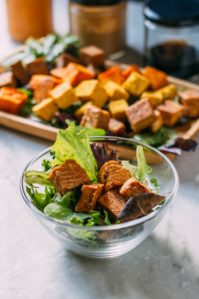 Savory Oil-Free Baked Tofu - Four Ways Recipe | VEEG