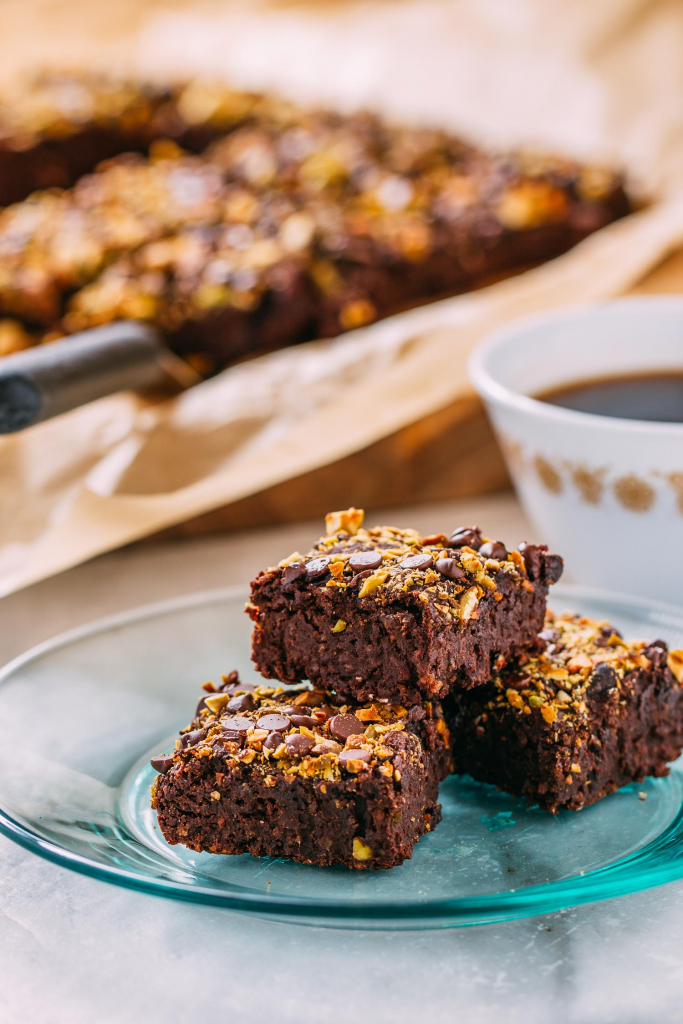 1Bowl CrazyHealthy Black Bean Brownies with Pistachios Recipe VEEG