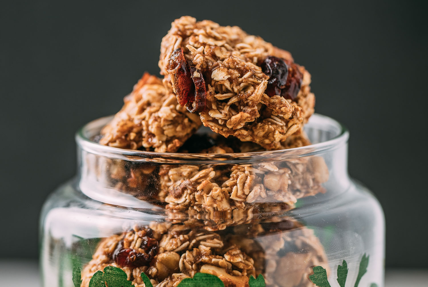 Oatmeal Cookies with Bananas Cranberries & Walnuts Recipe | VEEG-image