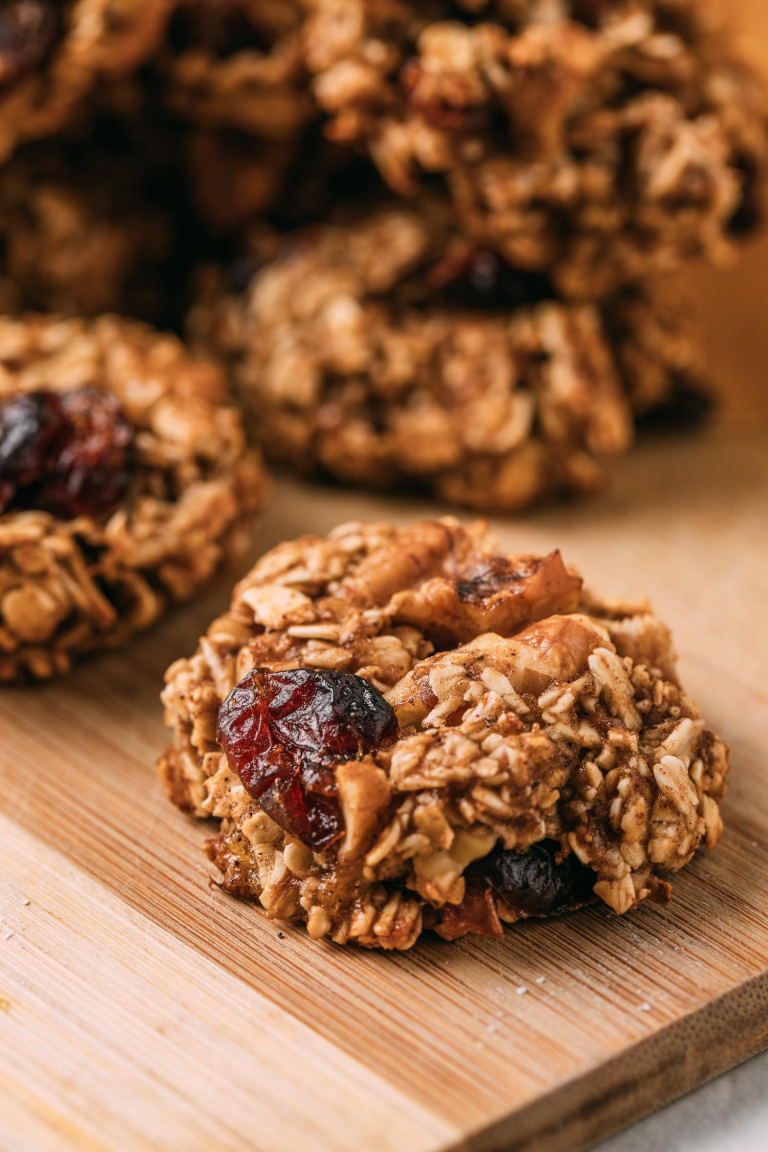 Oatmeal Cookies with Bananas Cranberries & Walnuts Recipe VEEG
