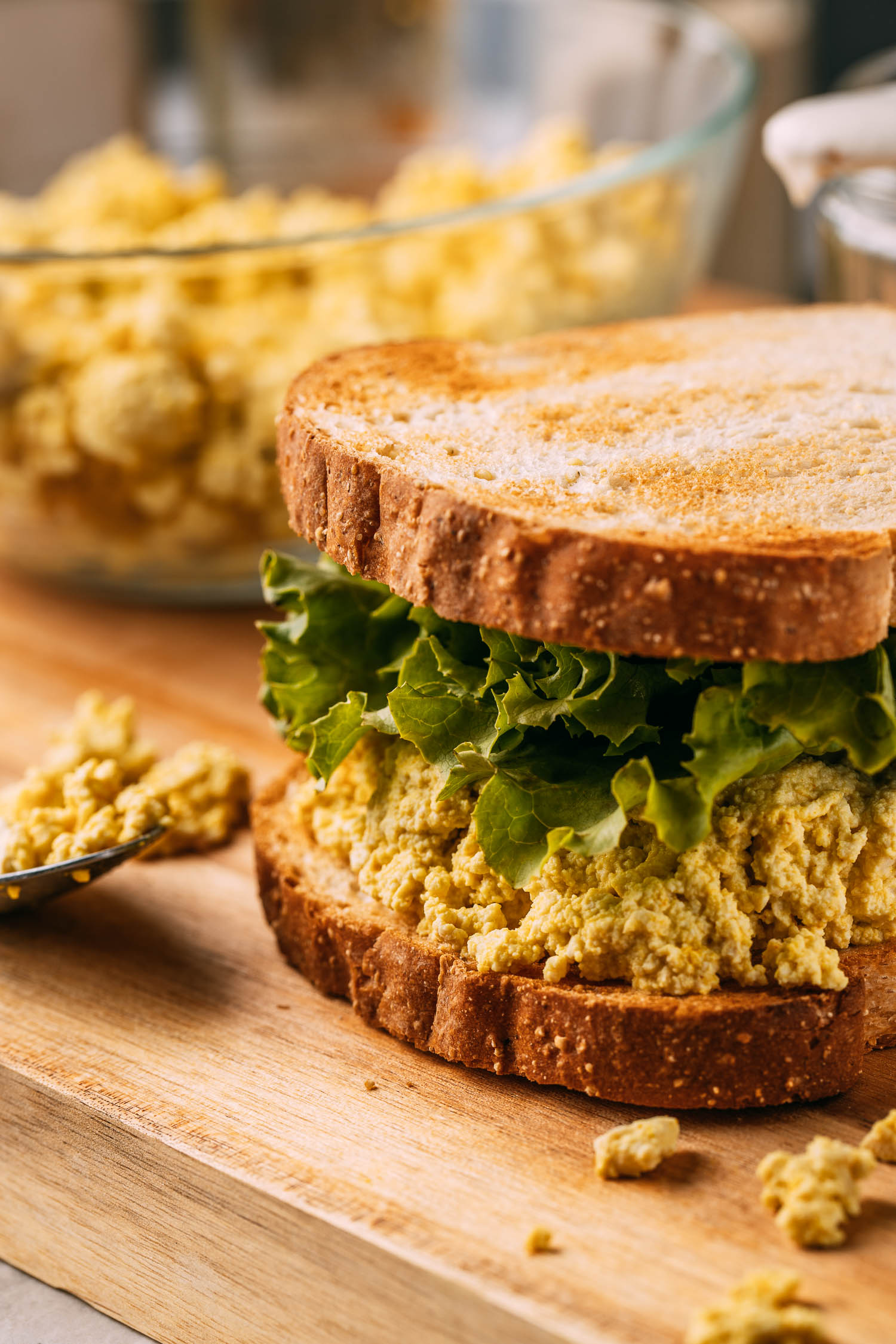Easy Vegan Tofu Egg Salad Sandwich (GlutenFree) Recipe VEEG