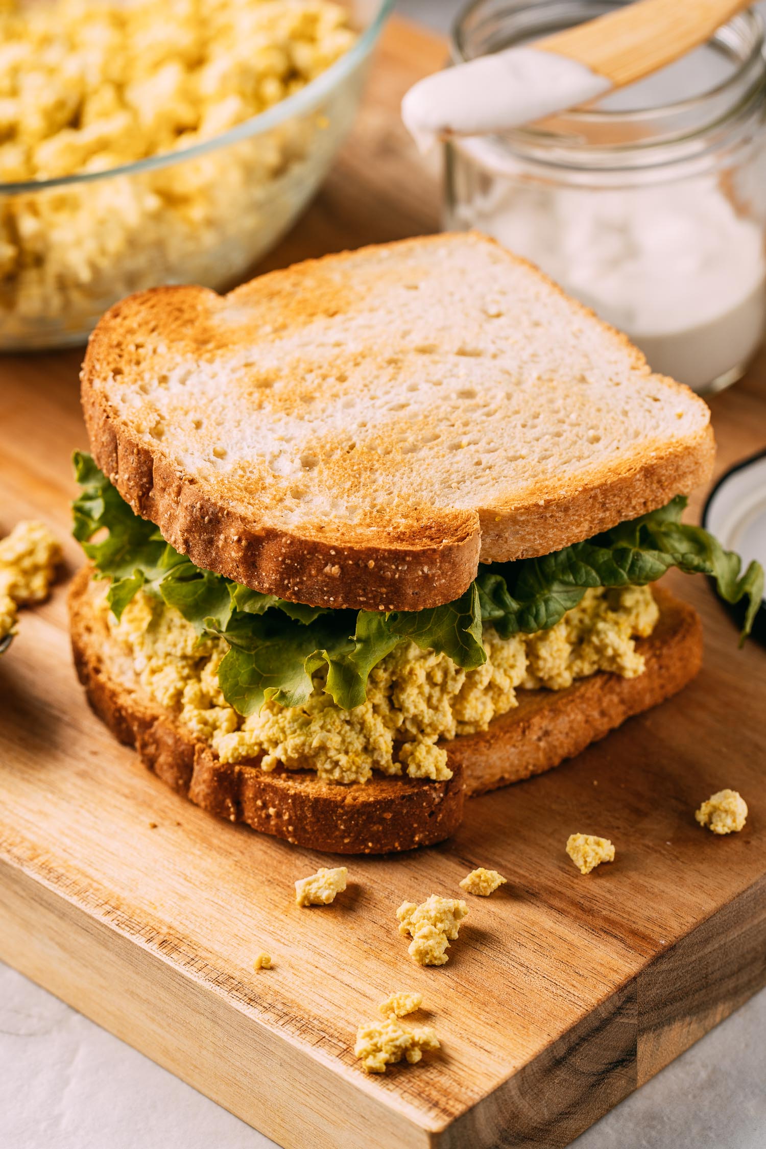 Easy Vegan Tofu Egg Salad Sandwich (GlutenFree) Recipe VEEG