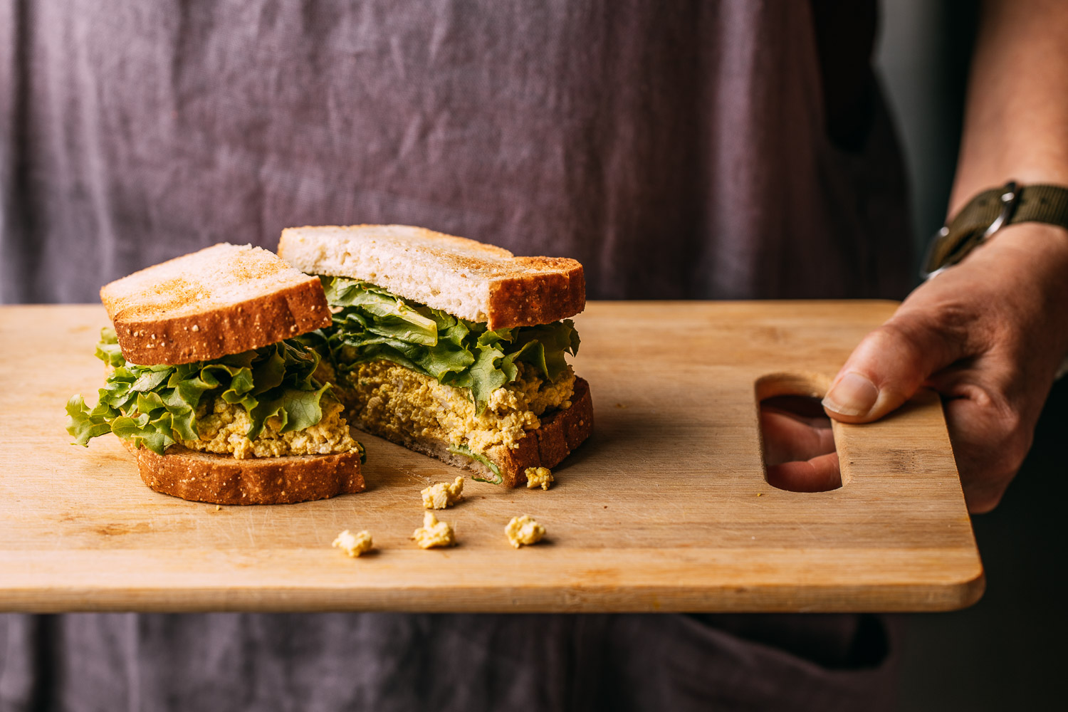 Easy Vegan Tofu Egg Salad Sandwich (GlutenFree) Recipe VEEG
