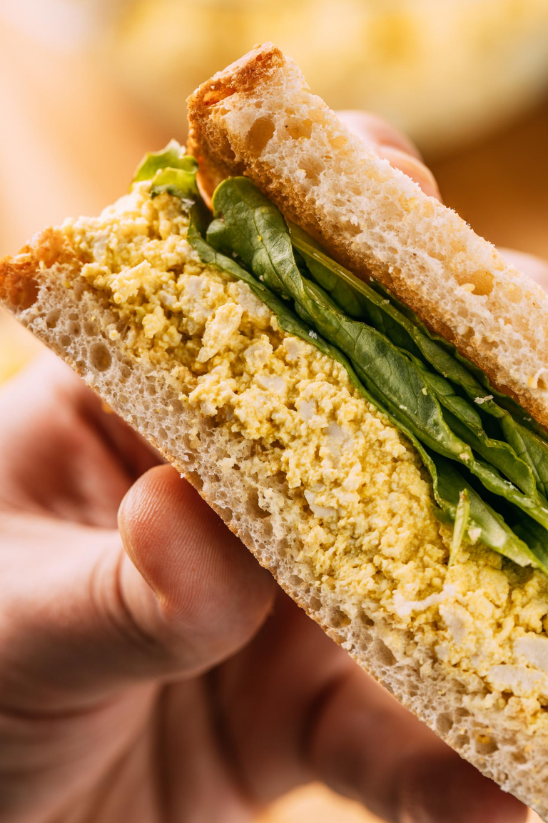 Easy Vegan Tofu Egg Salad Sandwich (GlutenFree) Recipe VEEG